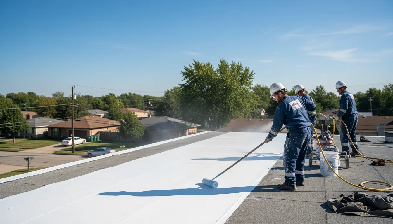 Commercial roof coating in Corunna, IN near me